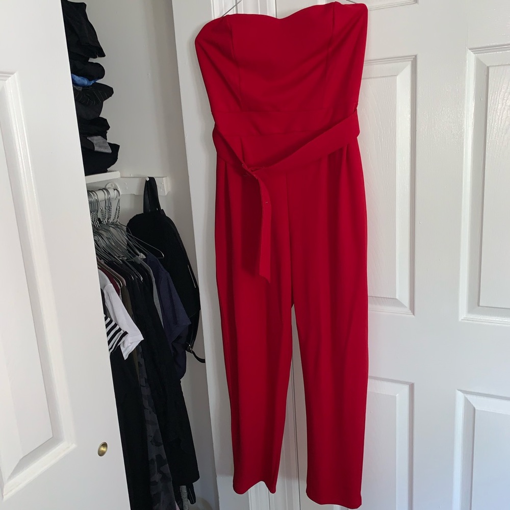 Red jumpsuit